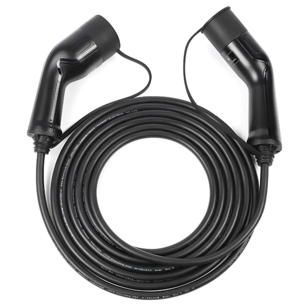 EV ladekabel - EEMF3215K, Type 2 til Type 2 IEC 62196 - Mode 3 - 32A 1-faset AC - 5 m - IP66 - 110–250 V - CE/TÜV