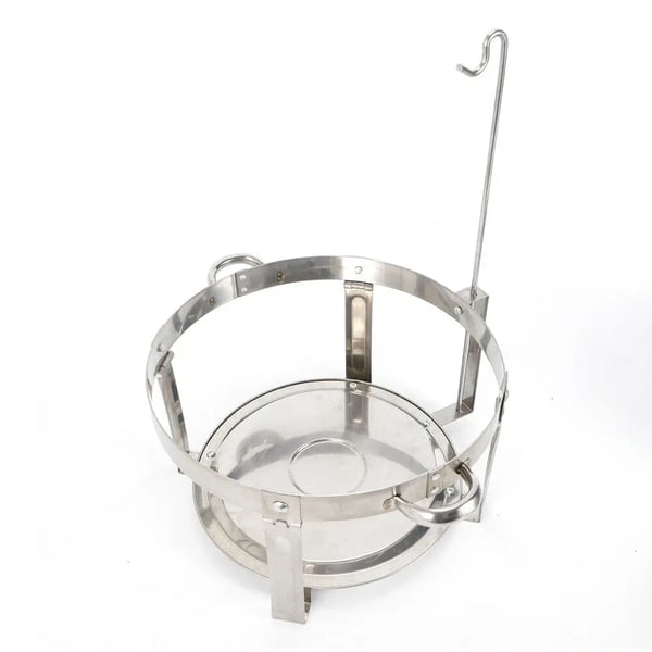 Madvarmer - Chafing Dish - Rund - 7,5 L - Rustfrit stål - Højde 50 cm - Tåler opvaskemaskine & ovn