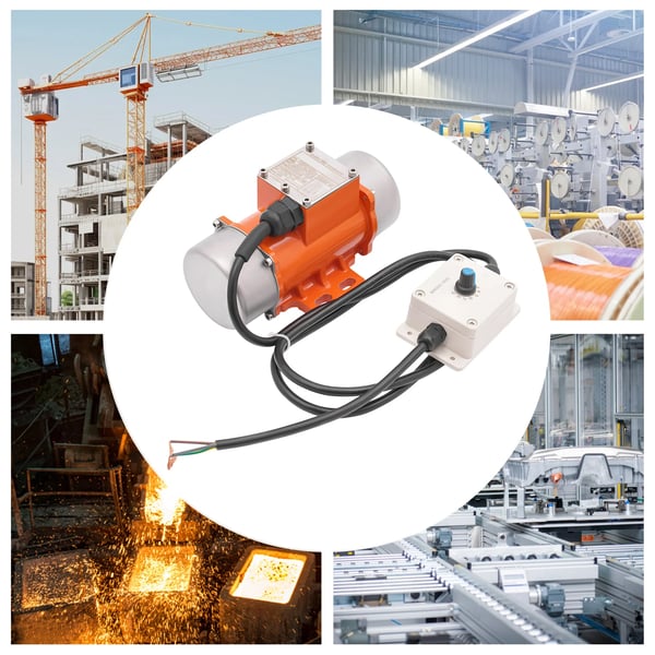 Vibrationsmotor - Børsteløs 50 W - Justerbar Hastighed 1000–3000 rpm - IP65 - AC 208–240 V - CE IE1