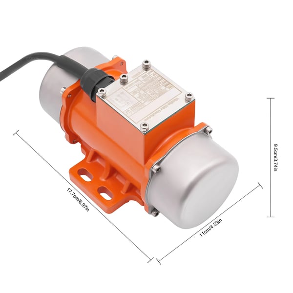 Vibrationsmotor - Børsteløs 50 W - Justerbar Hastighed 1000–3000 rpm - IP65 - AC 208–240 V - CE IE1
