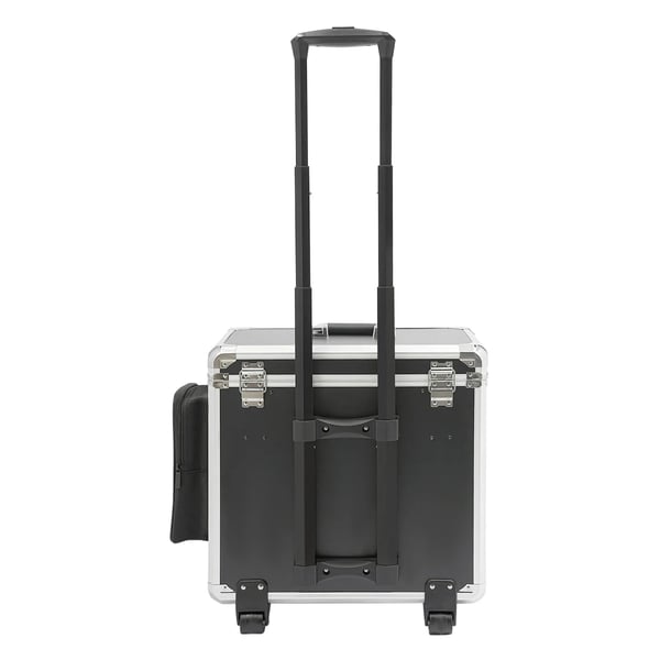 Fodplejekuffert med hjul - Værktøjskasse til fodpleje - Maks. belastning 50 kg - Mål 46×29×42 cm - Sort