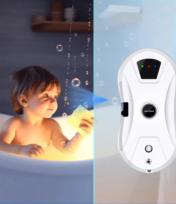 Vinduesrobot - YW610 - 2800Pa Sugekraft - 500mAh Batteri - ≤65 dB Støj - Hvid