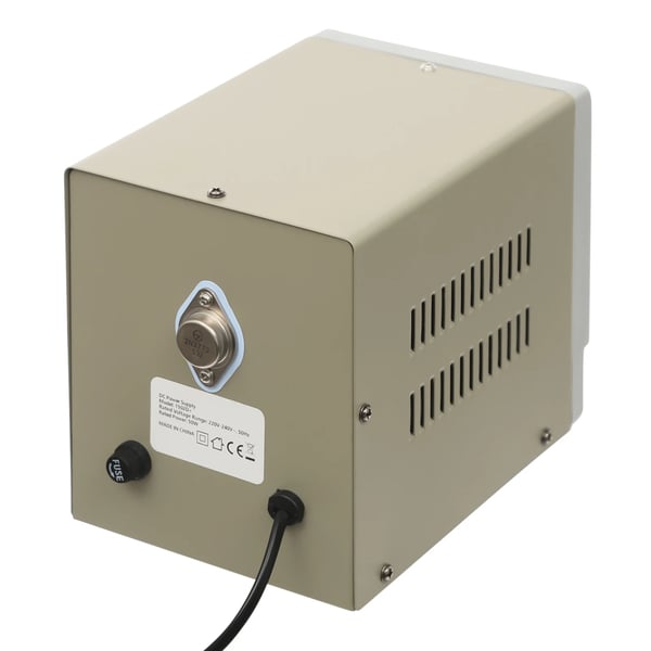 DC laboratorie strømforsyning - Justerbar bordmodel - 0–15 V - 0,6–2 A - 50 W - EU-stik - Kabel 1 m - Grå