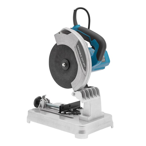 Sähköinen pöytäsaha/pyörösaha - 1200 W - 185 mm terä - 0–45° jiirikulma - 220–230 V EU-pistoke - Täyskuparimoottori - Vaaleansininen