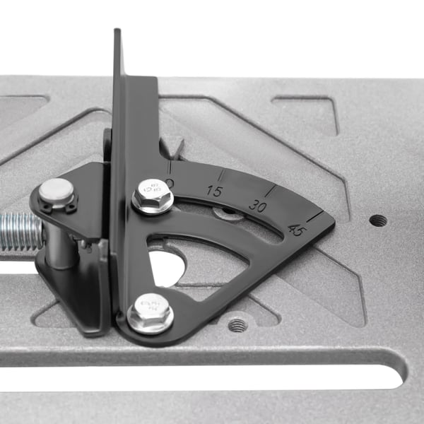 Elektrisk bordsav - Rundsav 18,5 cm - 1200 W - 5200 o/min - 0–45° geringsvinkel - EU‑stik - Ren kobbermotor - Rød