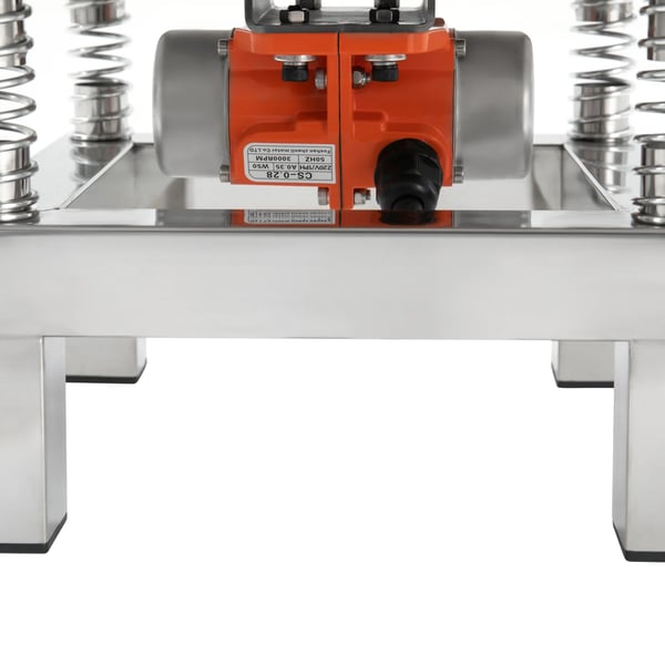 Vibrationsbord til beton - Vibrationstestbænk - Størrelse 35×35 cm - Effekt 50 W - Frekvens 3000–3600 o/min - Rustfrit stål - Sølv