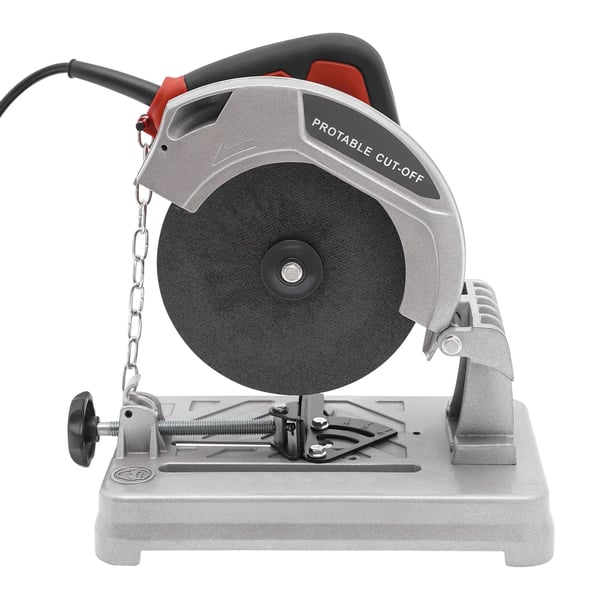 Sähköinen metallikatkaisusaha - Katkaisusaha/Pyörösaha - 1200 W - 185 mm terä - 0–45° kulmasäätö - 50 mm leikkuusyvyys - EU-pistoke - Punainen