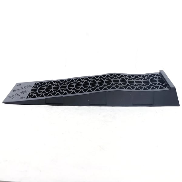 Bilramper 2 stk - Opkørselsramper til bil/lastbil - Kapacitet 3 t (3000 kg) - Hård PP-plast - Mål 695×200×80 mm - Sort