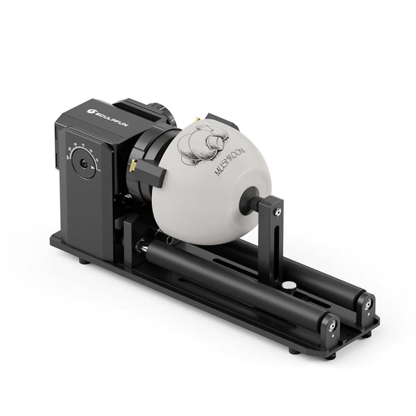 Ra Pro Max - Rotationsmodul - 4-i-1 Rulle & Chuck - Maks 6000 mm/min - Præcision 0,1 mm - Rotationsvinkel 0–180° - Hvid