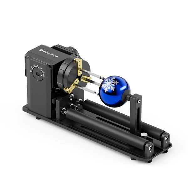 Ra Pro Max - Rotationsmodul - 4-i-1 Rulle & Chuck - Maks 6000 mm/min - Præcision 0,1 mm - Rotationsvinkel 0–180° - Hvid