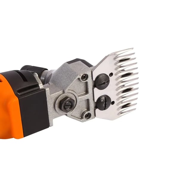 Får- og gedeklipper - Elektrisk klippemaskine - Effekt 1200 W - Spænding 220 V - Justerbar 6-trins hastighed - Børsteløs motor - Orange/Sort