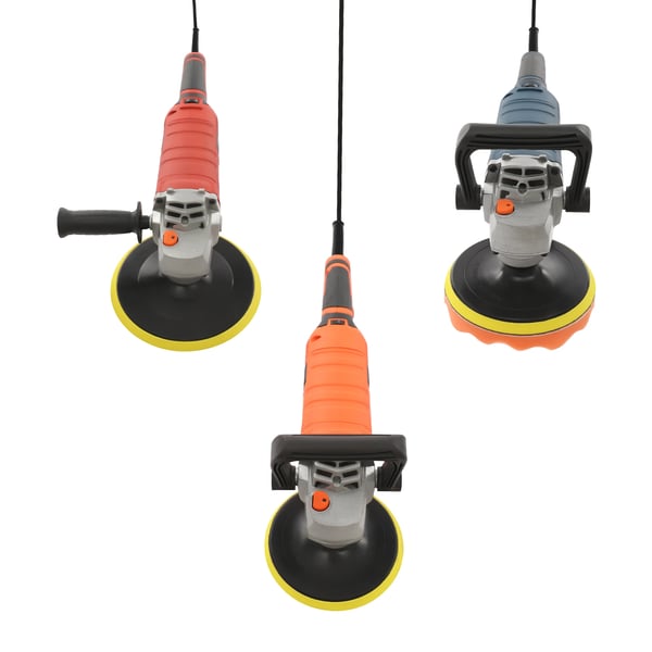 Bilpoleringsmaskin set, 7 variabla hastigheter, 1580 W, 50/60 Hz, 41x15 cm, orange