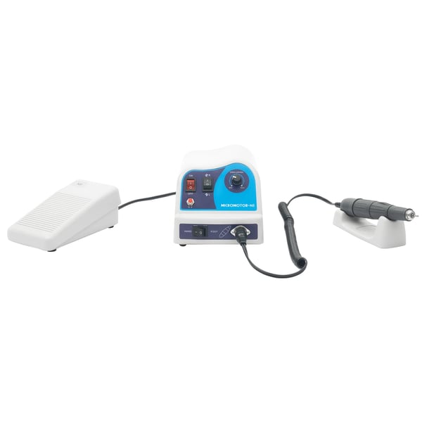 Tandlægelab mikromotor N8 - Elektrisk poler- og slibemaskine - 80 W - 0–45000 rpm - 2,35 mm spændepatron - EU-stik - Hvid