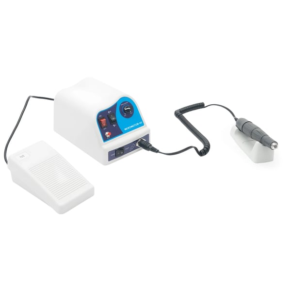 Tandlægelab mikromotor N8 - Elektrisk poler- og slibemaskine - 80 W - 0–45000 rpm - 2,35 mm spændepatron - EU-stik - Hvid