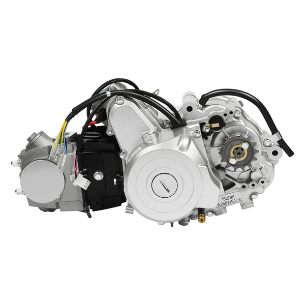 ATV moottoripaketti - 125 cc 4-tahti yksisylinterinen - 5,5 kW - Sähkö- ja potkustartti - Ilmajäähdytteinen - CDI - F-N-R vaihteisto - PZ19 kaasutin