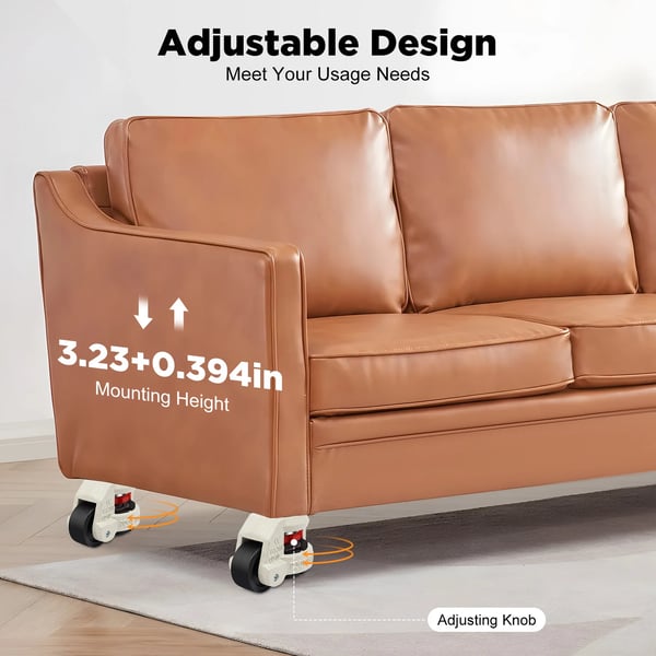 Korkeussäädettävät kääntöpyörät - GD-60S Huonekalupyörä - 4 kpl - Kantavuus 250 kg/pyörä - Kääntyvä, tukeva - Nylon & teräs - Valkoinen