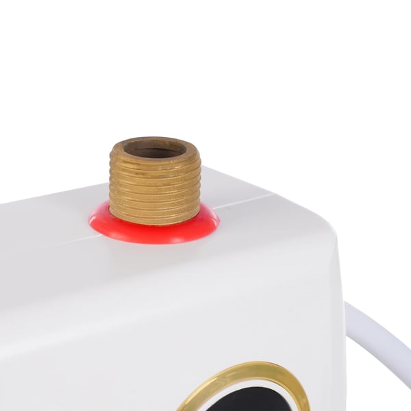 Sähköinen läpivirtausvedenlämmitin, seinäasennettava 5500 W 220 V, valkoinen, välitön kuuma vesi kotiin ja suihkuun