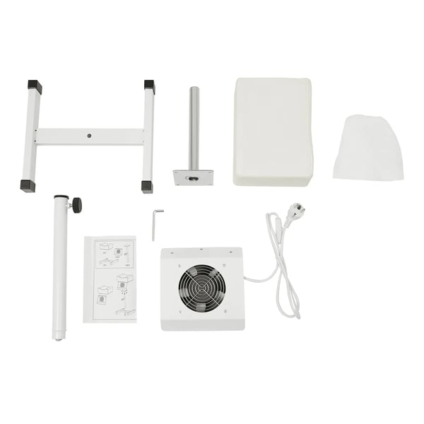 Säädettävä manikyyri/pedikyyri jalkatuki - Kynsiteknikon tuoli - Korkeus 48–68 cm - 220 V - Jalkahoitoon - Kokoaminen