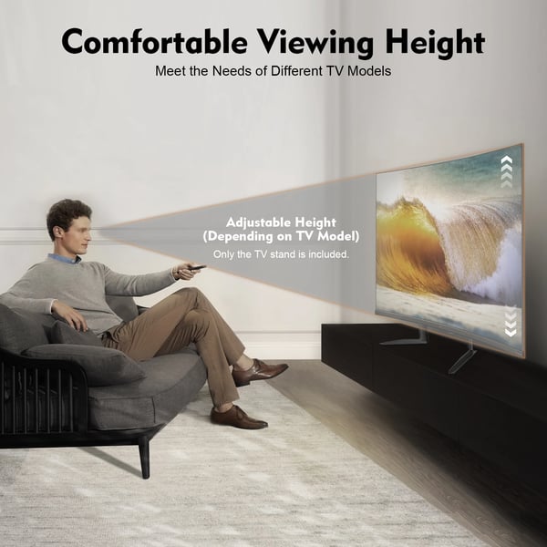 TV-stander - Universal bordstativ - Til 81–178 cm LED/LCD-TV - Udskiftningsfod - Fritstående bordholder