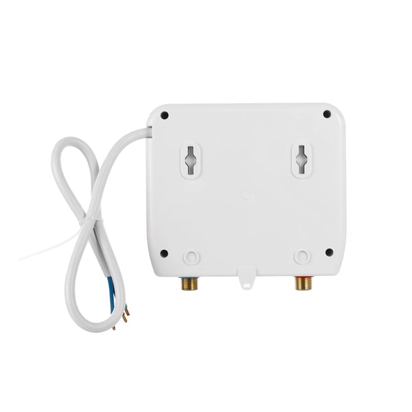 Sähköinen läpivirtausvedenlämmitin, mini 6500 W 220 V, IPX4, välitön kuuma vesi keittiöön/kylpyhuoneeseen, valkoinen