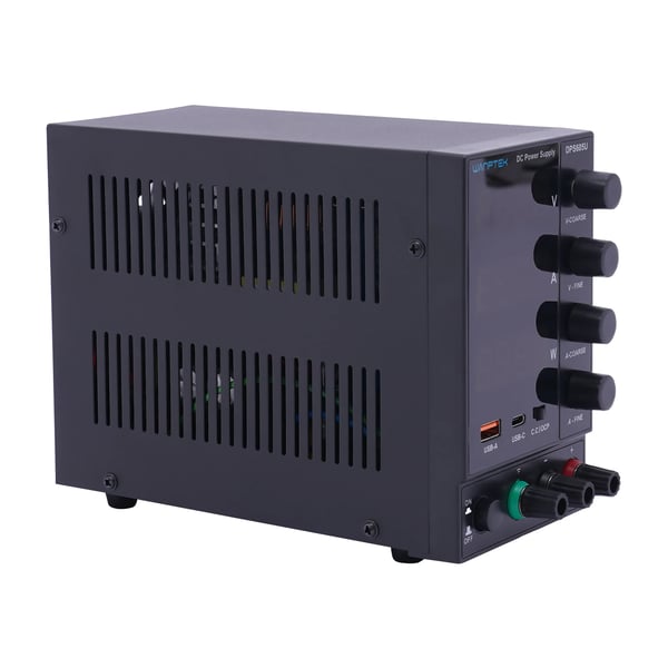 Säädettävä DC-virtalähde, malli DPS605U, 0–60V 300W, akun lataukseen, musta