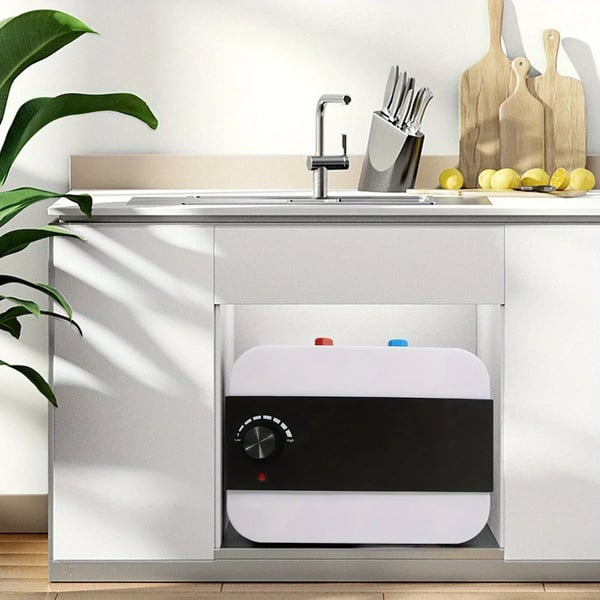 Elektrisk gennemstrømsvandvarmer - 6 l - 1500 W - IPX4 - Hurtig opvarmning - Temperaturstyring 30–65 °C