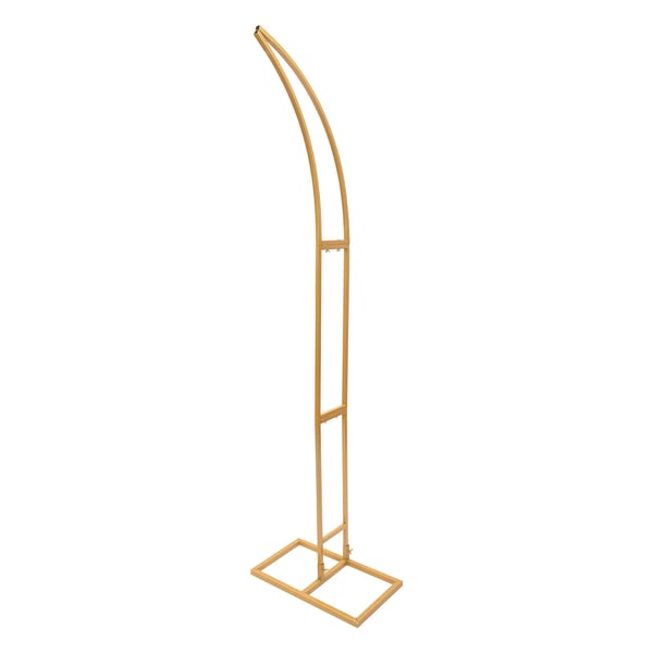 Bryllupsbue sæt - Stålrørsstativ - 2 stk - 2,1 m - Bueform - 5 kg pr. stativ - Guld