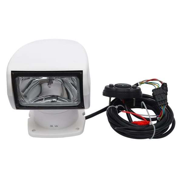 Veneen etsintävalo - Kaukosäädettävä merivalaisin - 2500 Lumen - Kantama 800 m - 5 m Kaapeli - 12 V DC - 100 W - Valkoinen