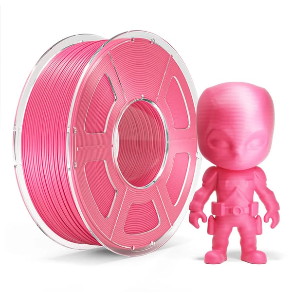 3D-printer filament - PLA 1 kg spole - 1,75 mm ±0,02 mm - Høj hastighed 50–600 mm/s - 190–260 °C, varmebed 50–60 °C - Pink