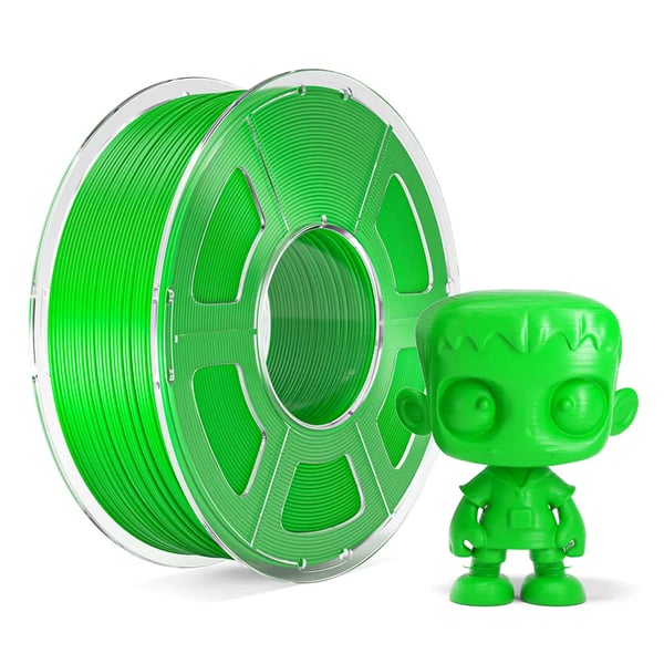 PLA 3D-printerfilament - 1,75 mm - 1 kg Spole - ±0,02 mm Tolerance - 50–600 mm/s - 190–260°C Dyse - Varmebed 50–60°C - Hvid