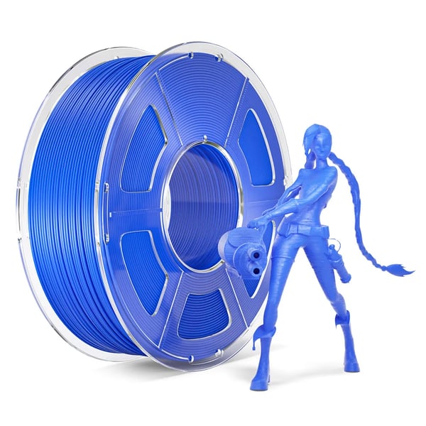 PLA 3D-printerfilament - 1 kg spole, 1,75 mm ±0,02 mm - Høj Hastighed 50–600 mm/s - Printtemperatur 190–260 °C - Varmebed 50–60 °C - Orange