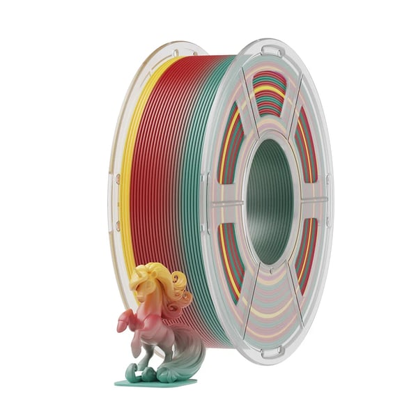 PLA Regnbue - 3D-printer filament - 1 kg - Farveskift hver 100 g - 200–240 °C - Varmebed 50–60 °C - 50–200 mm/s - Brun PLA Regnbue - 3D-printer filament - 1 kg - Farveskift hver 100 g - 200–240 °C - Varmebed 50–60 °C - 50–200 mm/s - Brun