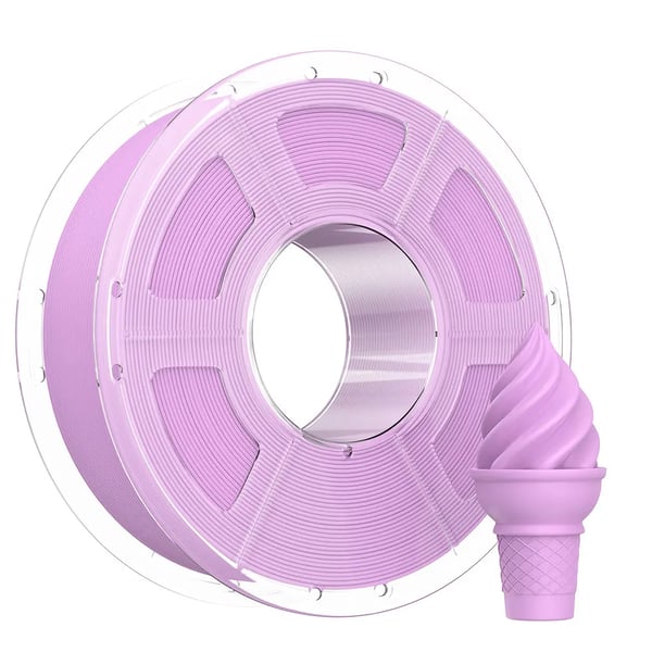 PLA 3D-printerfilament - 3D-printfilament - 1 kg Spole - 1,75 mm ±0,02 mm - 30–300 mm/s - 190–230°C - Byggeplade 50–60°C - Hvid