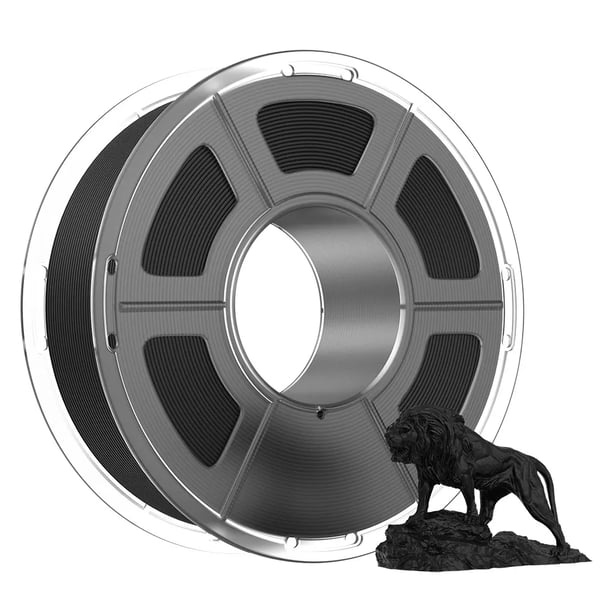 PLA 3D-printerfilament - 1,75 mm - 1 kg spole - 30–300 mm/s - 190–230°C - byggeplade 50–60°C - ±0,02 mm - Sort PLA 3D-printerfilament - 1,75 mm - 1 kg spole - 30–300 mm/s - 190–230°C - byggeplade 50–60°C - ±0,02 mm - Sort