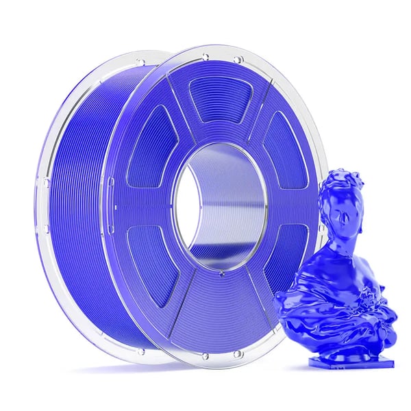 PETG 3D-printerfilament - 1,75 mm ±0,02, 1 kg - Høj hastighed 30–600 mm/s - Printtemp. 230–250 °C - Varmebed 60–80 °C - Hvid