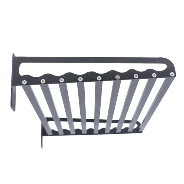 Mikrobølgeovnshylde - Væghængt Hylde - Aluminiumslegering - 50 kg Max Belastning - 50 x 39,5 cm - 1 Niveau - Sort