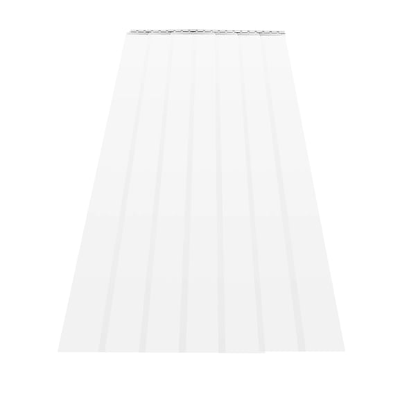 PVC strimmelgardin - Dørforhæng - 7 strimler - Samlet bredde 1,05 m - Tykkelse 2 mm - Boremonteret jernskinne - Transparent