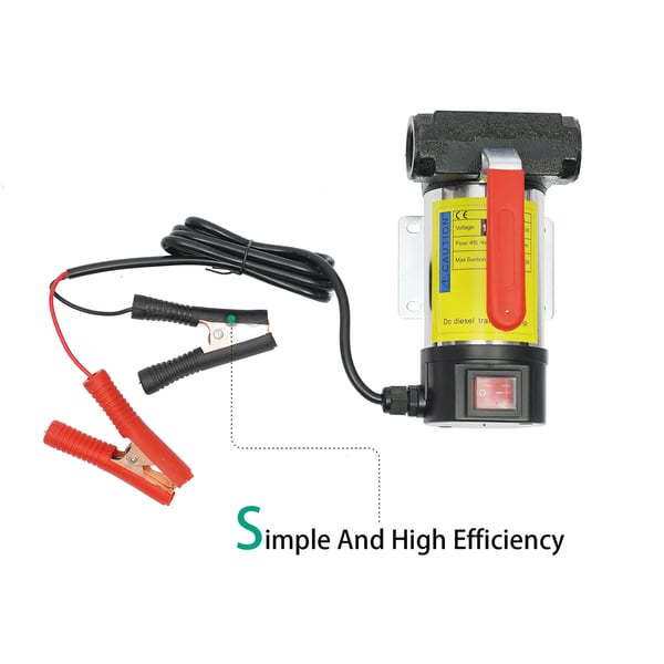 Dieselin siirtopumppu - Sähköinen öljypumppusarja - 12V DC - 200 W - 45 L/min - Itseimevä - EU-pistoke - Keskipakopumppu