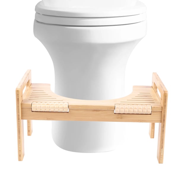 Toiletskammel, toilet fodstøtte, justerbar højde, fritstående, moderne design, Khaki