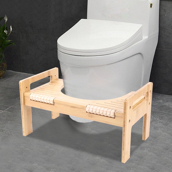 Toiletskammel, toilet fodstøtte, justerbar højde, fritstående, moderne design, Khaki