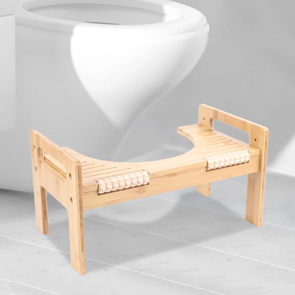 Toiletskammel, toilet fodstøtte, justerbar højde, fritstående, moderne design, Khaki