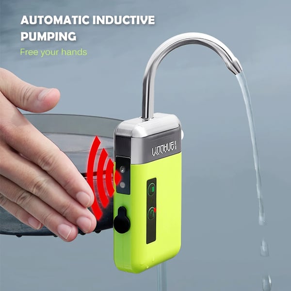 Bærbar luftpumpe til fiskeri - Aerator/Iltpumpe - USB-drift - 3 tilstande - Med luftsten og slange - ABS - Grøn
