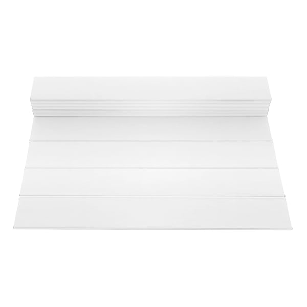 Badekarsdæksel - Sammenklappeligt låg - Vandtæt & støvtæt - Varmeisolerende - PVC + rustfrit stål - Rektangulær - Tåler 80 °C - Hvid
