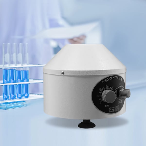 Sähköinen laboratoriosentrifugi - pöytäsentrifugi - 4000 r/min - Ajastin 0–60 min - Roottori 6×20 ml - 220V 50Hz EU-pistoke - 25 W - Valkoinen
