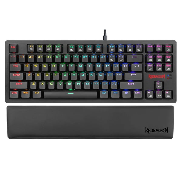 P036 - Rannetuki näppäimistölle - TKL 87 näppäintä (80%) - Muistivaahto - Liukumaton kumipohja - Ergonominen - 35,9×7,3×1,7 cm - Oliivi
