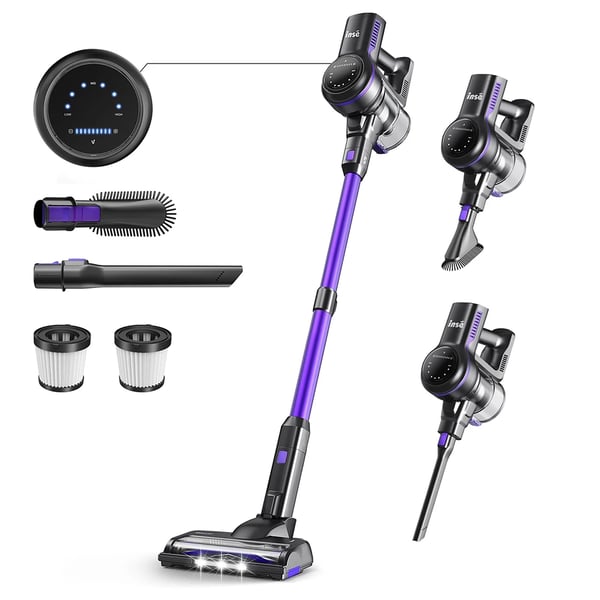 Akkukäyttöinen varsi-imuri - S7P - 26 kPa imuteho - 265 W moottori - Jopa 45 min käyttöaika - HEPA-suodatin - LCD-näyttö - 1,6 kg - Violetti