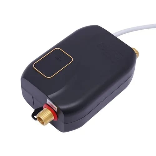 Vandvarmer - Elektrisk gennemstrømningsvandvarmer 3500 W - Kompakt design - LCD-display - Vægmonteret - IPX4 - Sort
