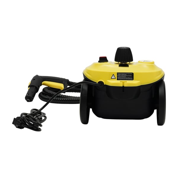 Damprenser - Håndholdt dampvasker - 2000 W - 360° Roterende Børste - Multifunktion Til Køkken - Rustfrit Stål - Lysegul