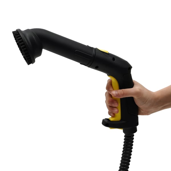 Damprenser - Håndholdt dampvasker - 2000 W - 360° Roterende Børste - Multifunktion Til Køkken - Rustfrit Stål - Lysegul