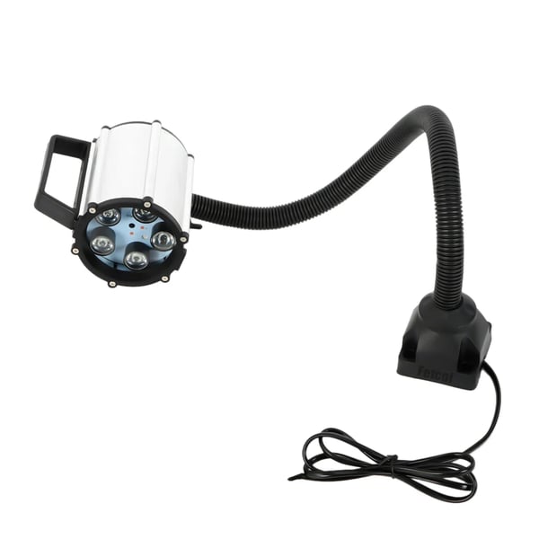 LED työpöytävalo - Hanhenkaulalamppu - 360° Taipuisa - Veden- ja pölynkestävä - 5W 110–220V AC - 5500–6500K Valkoinen - Varsi 50 cm - Musta